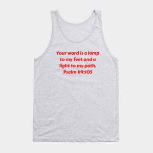 Bible Verse Psalm 119:105 Tank Top